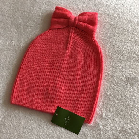 kate spade new york pink bow beanie - Picture 3 of 4